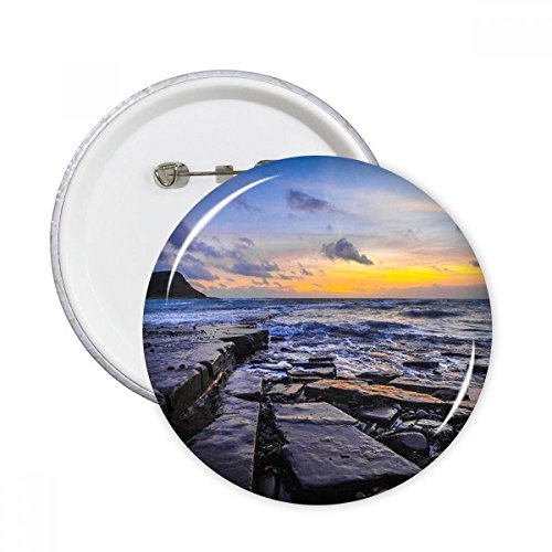 Badge bouton rond océan pour personnaliser vos vestes et sacs au quotidien