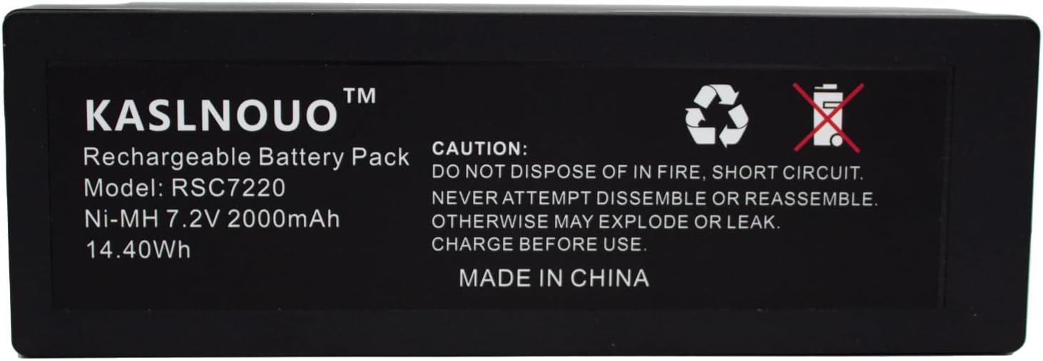 5-Pack Replacement Battery for Scanreco RC400 592 RSC7220 RC960 16131 EEA2512 Remote Control (7.2V/2000mAh) 3 Electrical Contacts