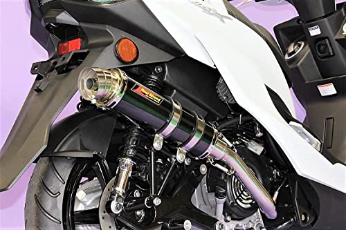 Realspeed (リアルスピード) ヤマハ 4型シグナスX/5型シグナスX (SEA5J/SED8J) バイクマフラー Blade ブレイド ステンレス ブラックカラー マフラー CYGNUS-X RSP-BLA-203