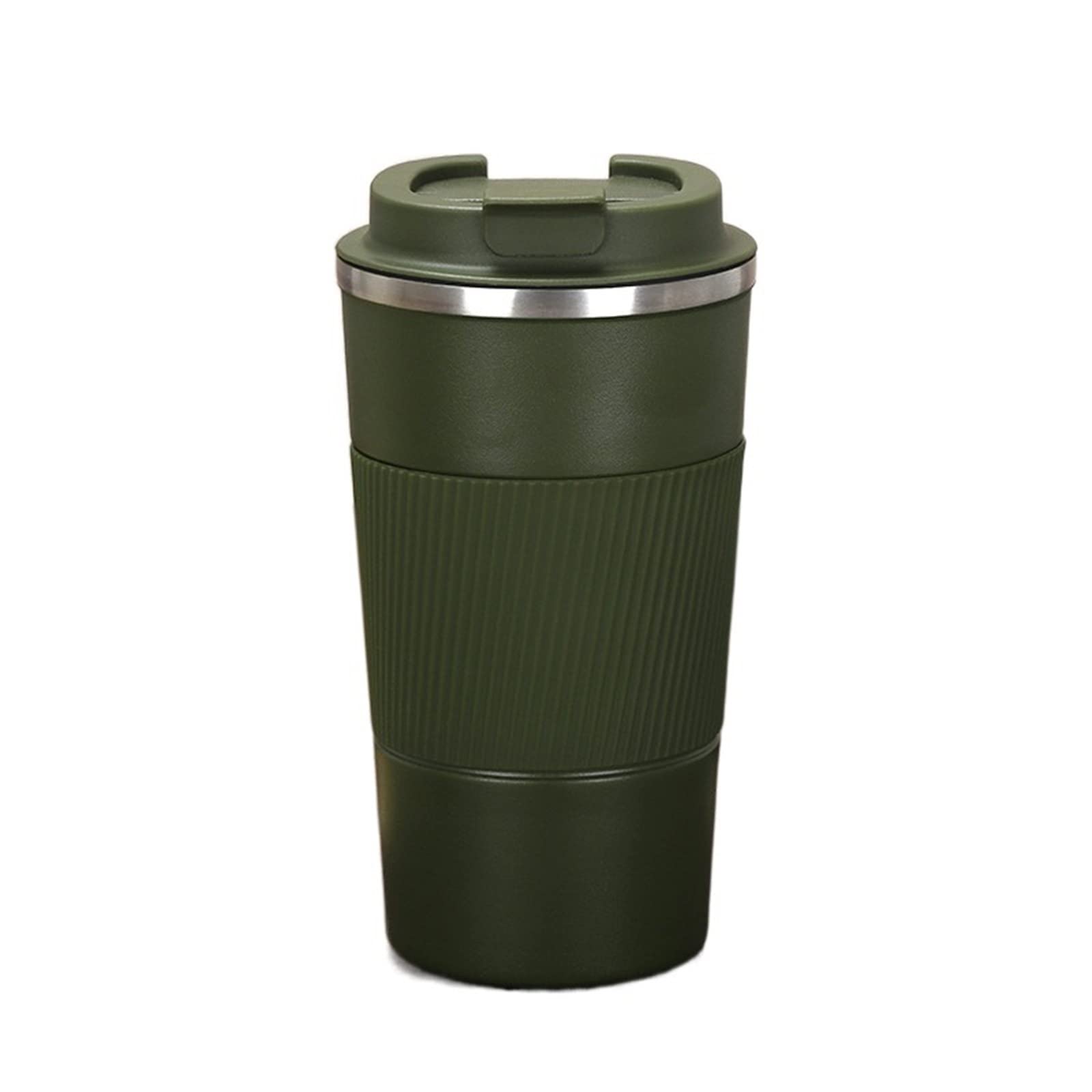 Kubek termiczny na gorącą kawę ze stali nierdzewnej, kubek termiczny do kawy, kubek termiczny podróżny, izolowany (510 ml, zielony)