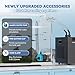Poafamx 42gal Aquarium Chiller, 1/10 HP Water Chiller with Quiet Compressor for Hydroponics System, Coral Reef Tank, Axolotl & Jellyfish, 160L Freshwater Saltwater Cooling System