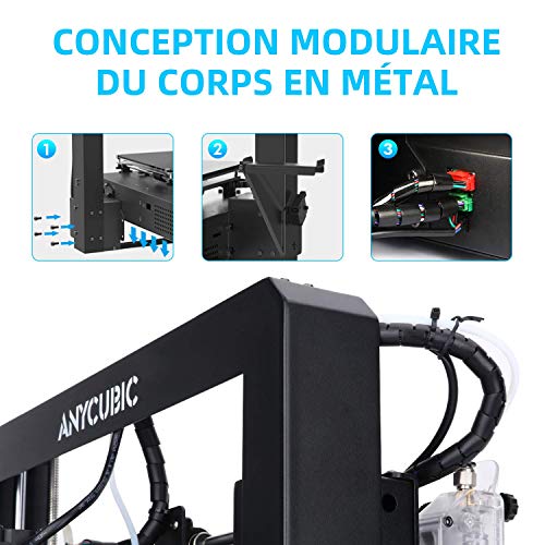 ANYCUBIC Mega Pro 3D Drucker 2 -in-1 FDM mit Lasergravur TMC2208-Treiber für Sehr Leisen Betrieb Große Kapazität (210 x 210 x 205 mm) für 3D Druck & 220 x 140 mm für Lasergravur-Doppelextruder - Image 5