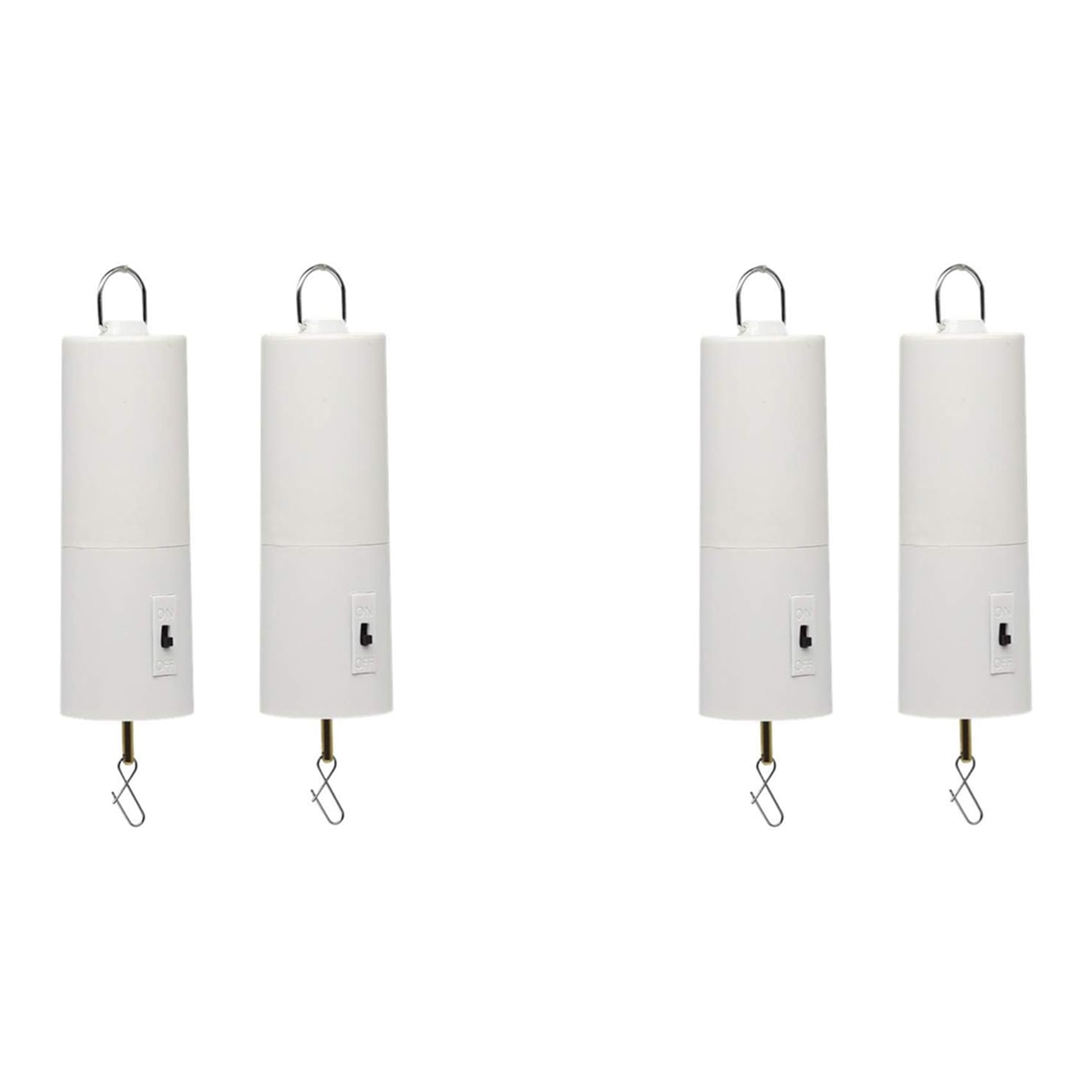 Jnchdghwa Wind Spinner Motor Battery Operated for Hanging Display Yard White Wind Spinners Outdoor Sculptures 4 Pack