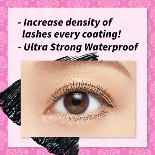Image of Heroine Make by KissMe Volume & Curl Mascara Black | Waterproof, Volumizing & Lengthening Mascara for Thick, Defined Lashes | Smudge-Proof, Curling Formula | Made in Japan | 2 Pack