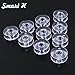 Smat H 20 pcs Class 66 Plastic Bobbins fit for Singer Sewing Machine (172336) - (172222P)