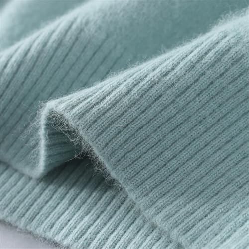 Men's Turtleneck Sweater Pullovers Thick Classical Solid Loose Knitwear Korean Clothes3