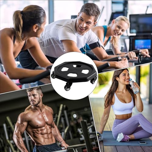Rueda de entrenamiento central con rodamiento fluido para tonificar abdomen y definir core 5