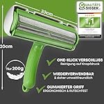 NEUHEIT 2024 Selbstreinigender Tierhaarentferner – Premium Fusselrolle für Hundehaare und Katzenhaare, Wiederverwendbarer Katzenhaarentferner für Sofa, Teppich, Bett und Auto (Grün) – Bild 2