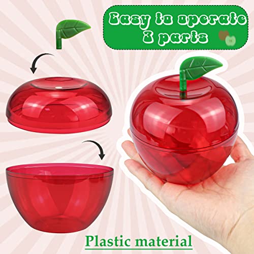 DOERDO 6pcs Plastic Bobbing Apples Filled Bobbing Apple Containers for Creative Party Favors and Festive Decorations, 3.9"x3.5" - Image 3