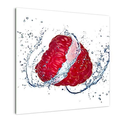 Küchenrückwand 'Wasser um Erdbeer' in div. Größen, Glas-Rückwand, Wandpaneele, Spritzschutz & Fliesenspiegel