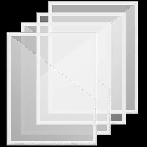 Chinco Paquete de 4 bolsillos adhesivos para planificadores, bolsillos adhesivos transparentes para planificadores, hogar, oficina y accesorios