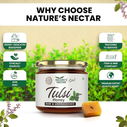 Image of Nature's Nectar Select Tulsi Honey Bottle, 400 g