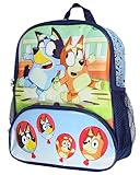 AI ACCESSORY INNOVATIONS ブルーイ 14インチ キッズ 学校 旅行 バックパックバッグ おもちゃ用 盛り上がったキャラクターデザイン