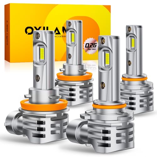 OXILAM H11 9005 LED Light Bulbs Combo, 56000 Lumens 700%