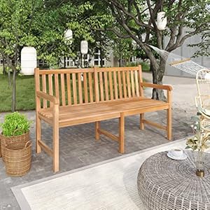 ZQQLVOO ZQQLVOO Gartenliege Sonnenliege,Balkon gartenmöbel Bank, Gartenmöbel,Veranda Dekoration,Gartenbank 150 cm Massivholz Teak,Gartenbank aus Holz für den Außenbereich mit Rückenlehne und Armlehnen ZQQLVOO ZQQLVOO Gartenliege Sonnenliege,Balkon gartenmöbel Bank, Gartenmöbel,Veranda Dekoration,Gartenbank 150 cm Massivholz Teak,Gartenbank aus Holz für den Außenbereich mit Rückenlehne und Armlehnen