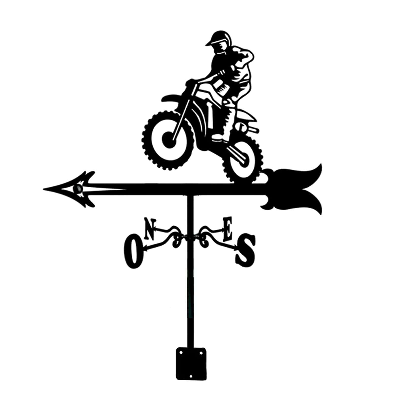 TAXXII Weathervane With Arrow Wind Vane Stainless Steel Weather Ornament Direction Indicator Garden Stake Weathercock Measuring Tool