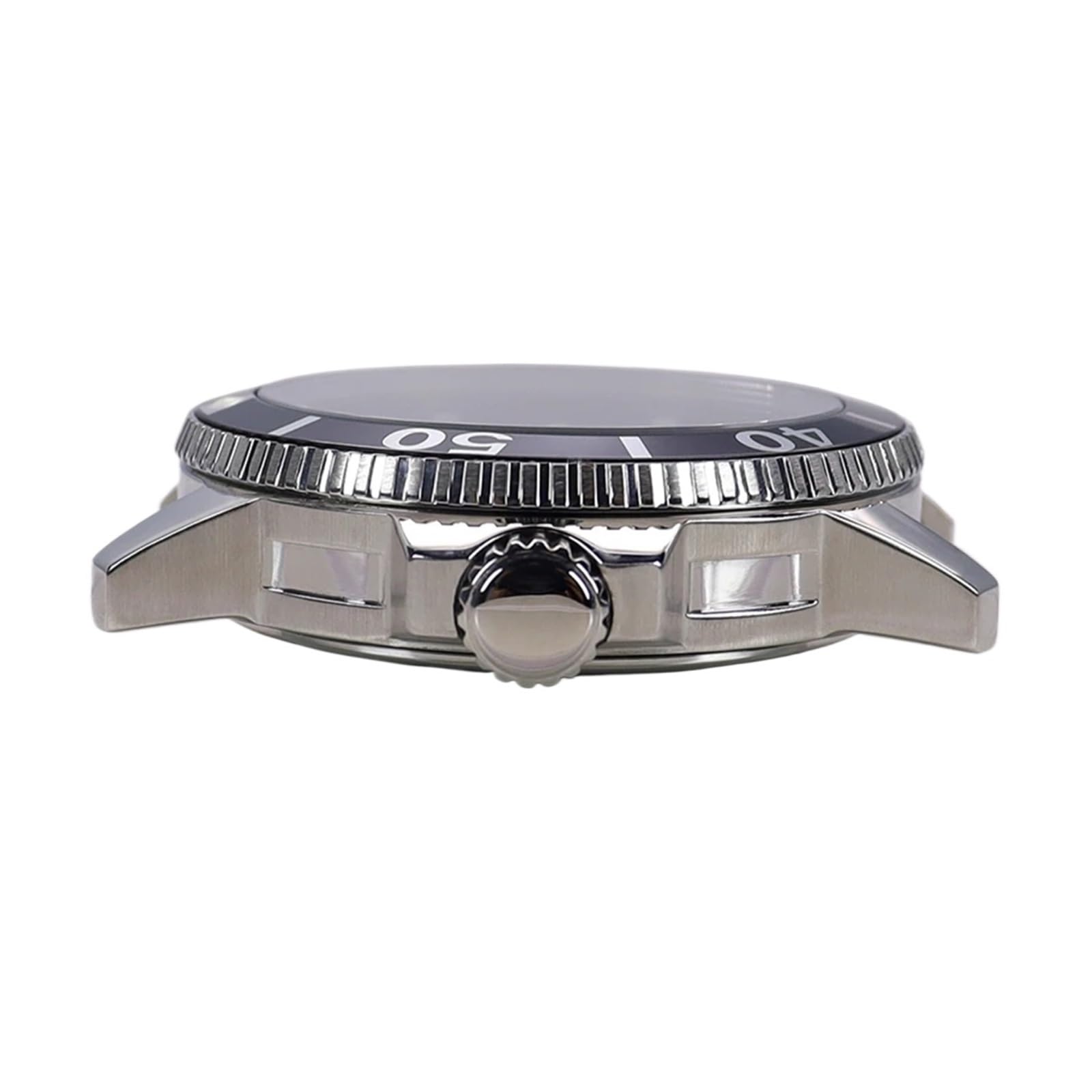 Argento/Nero 42,5 mm Quadrante 30,5 mm Unidirezionale 120 Clic Compatibile Per T120 Nh35 Nh36 Nh34 Nh38 4R36