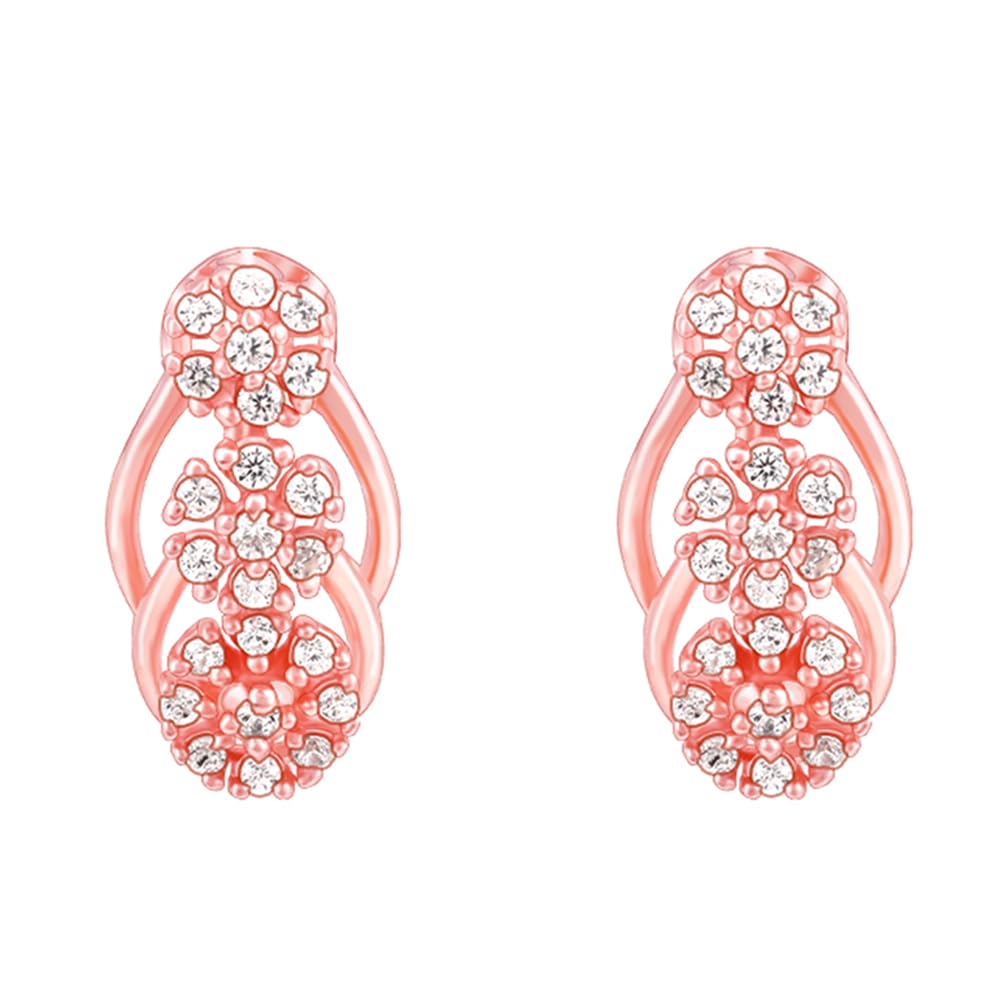 GIVA 925 Silver Rose Gold Floral Edifice Earrings| Drops to Gift Women & Girls | With Certificate of Authenticity and 925 Stamp | 6 Months Warranty* (B0CTMMKFKX) Amazon Price History, Amazon Price Tracker
