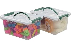 Pekky 6 Quart Storage Container Box for All Your Tou Storage