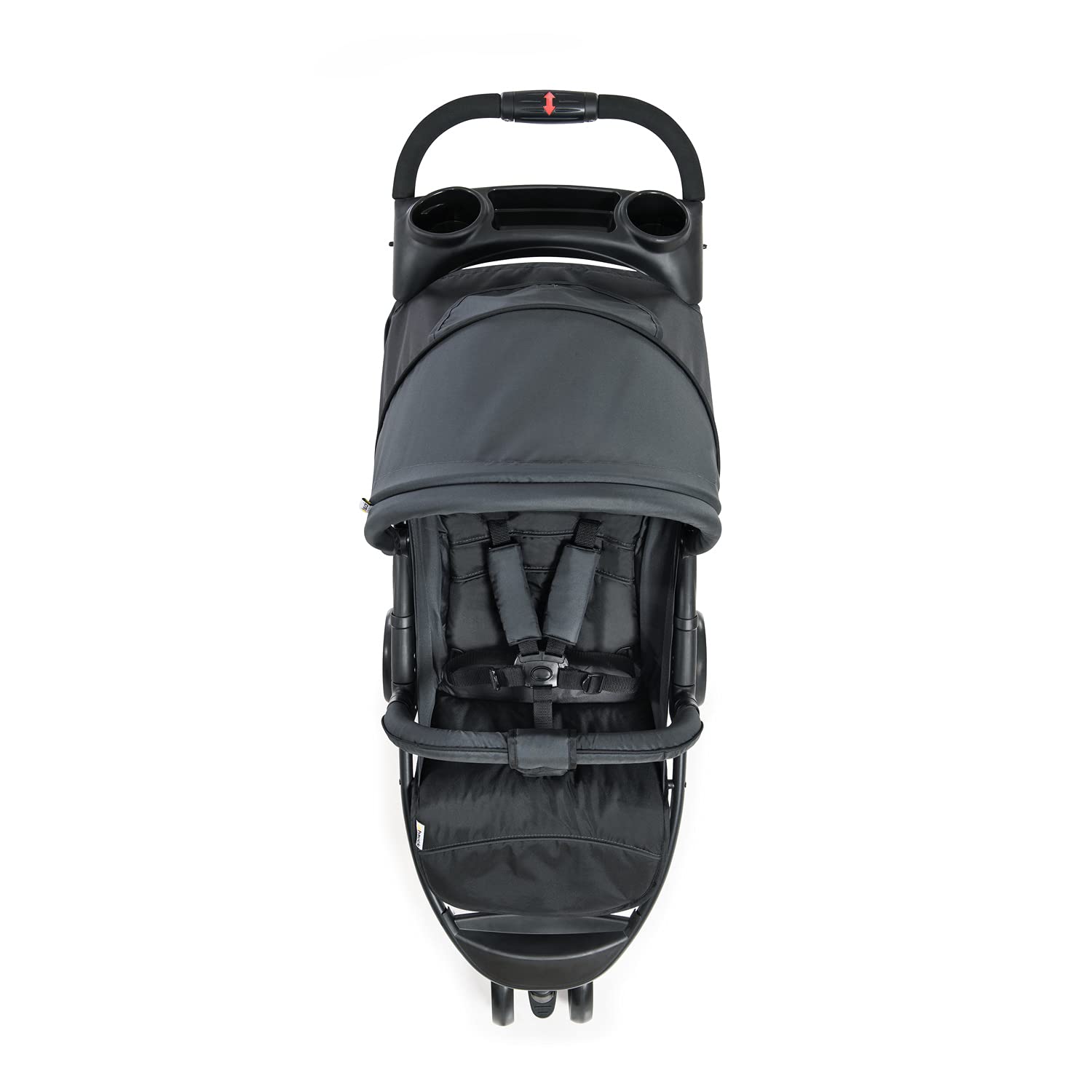 hauck Poussette Compacte 3 Roues Citi Neo II, dès Naissance jusqu'à 22 kg, Pliable à 1 Main, Inclinable, Légère 7,3 kg, Porte-Gobelet, Grand Panier 3 kg, Noir