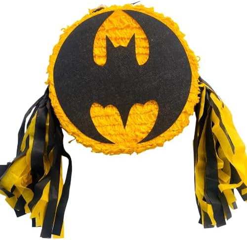 superhero Piñata(Medium size)(18'x3'x18') all round (Bat-Man) w/tassles