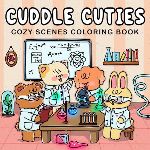 Cuddle Cuties: Cozy Coloring Book for Adults & Teens Featuring Easy and Cute Animal Designs, Ideal for Relaxation (Cuddle Cuties Coloring)