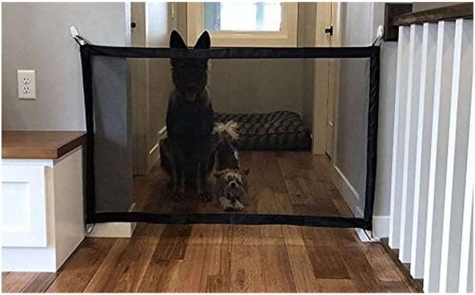 市場 送料無料 安全確保 ベビーゲート 犬脱出防止 5 8cm柵間隔 フェンス 2重ロック 穴開け不要 取付簡単 ペットゲート 子供