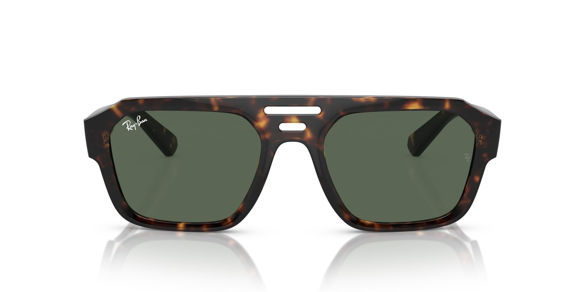 Photo 1 of Ray-Ban RB4397 Corrigan Sunglasses, Havana/Dark Green, 54 mm