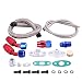 EVIL ENERGY Turbo Oil Drain Return Line Oil Feed Kit T3 T4 T04E T60 T61 T70 Silver