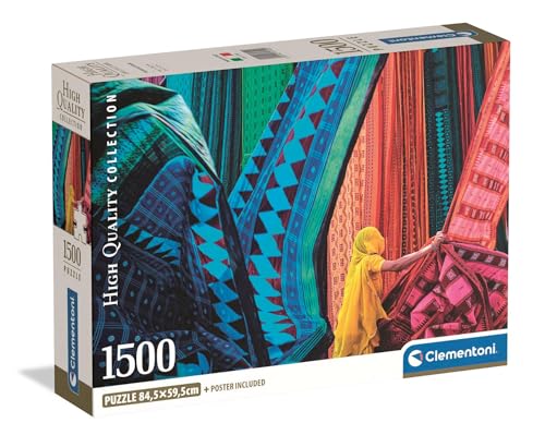 Puzzle Compact 1500 pièces : Tissus flottants Clementoni Puzzles - vue 2