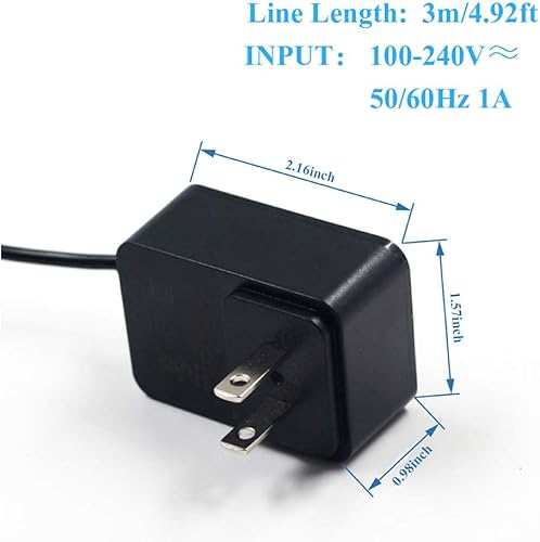 Miniatura 3 de Bechol - Fuente de alimentación para cámaras de seguridad 12 V 1 A CA 100  240 V a CC adaptador de alimentación de 0217  0083in para CCTV cámara DVR