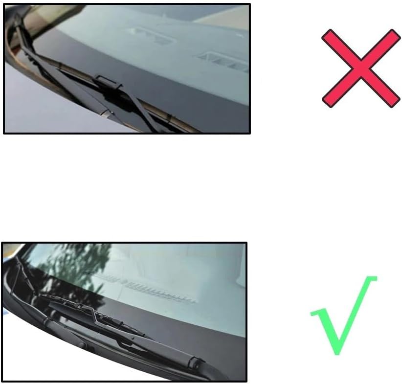 Car Wiper Front & Rear Wiper Blades Set Kit Compatible with Mini Cooper S One D Hatch R50 R53 2001-2004 Windshield Windscreen Window