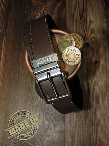Image of Levi Strauss Signature - Premium Leather Reversible Belt for Men for Jeans, Work, Dress & Casual pants | Cinturon Para Hombre