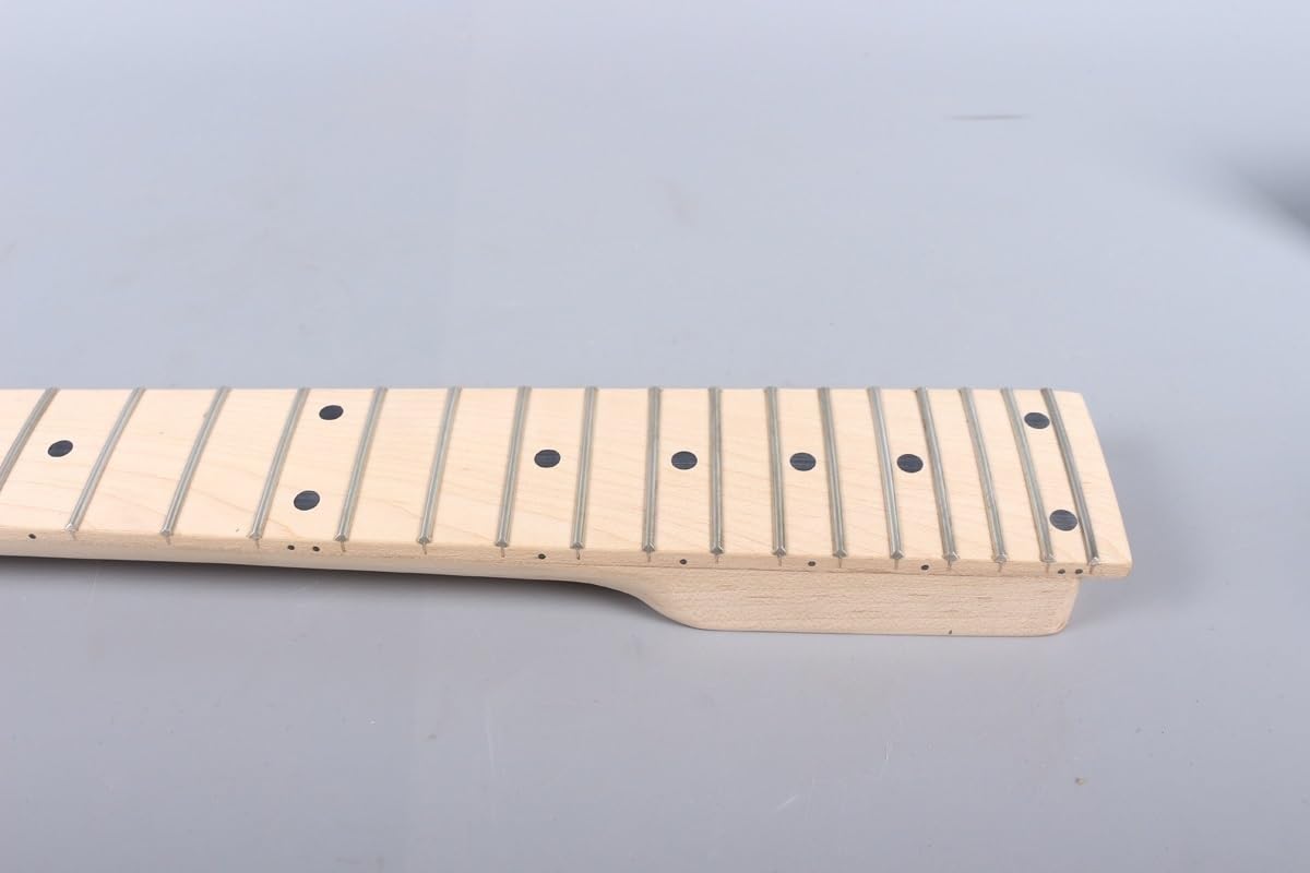 Diy Gryf Gitary Elektrycznej 24 Progi 648 Mm 25,5 Cala Nakrętka Blokująca Podstrunnicę Klonową Niedokończona