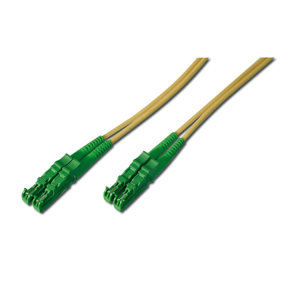 DIGITUS AL-9E2000-01I – Câble À Fibre Optique OS2 – 1 m – E2000 (APC) à E2000 (APC) – Câble Fibre Optique Duplex – 1/10 Gbit/s – SM Monomode LAN – Type De Fibre : 9/125 – Jaune (Yellow)