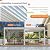 EROMMY 10x20 Louvered Pergola with Side Pull-Down Screen, Outdoor Aluminum Pergola with Thickened Frame and Adjustable Metal Rainproof Roof for Deck Patio Garden Yard, White