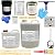 ArmorPoxy Garage Epoxy Floor Kit – Industrial Grade, 2 Part Epoxy Coating for Concrete for Garages, Basements, Workshops, Retail & Automotive Spaces -14 pcs, Covers 600 Sq Ft, Medium Gray