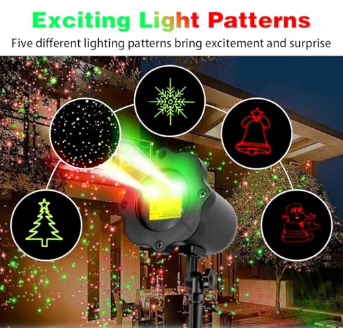 Projecteur de Noël à DEL extérieur étanche pour illuminer la façade sans programmation complexe