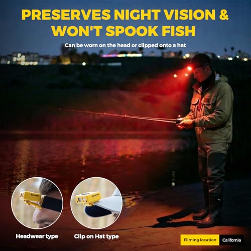 Ultra-Light (1.16oz) LED Clip on Hat Light with Motion Sensor - image 3