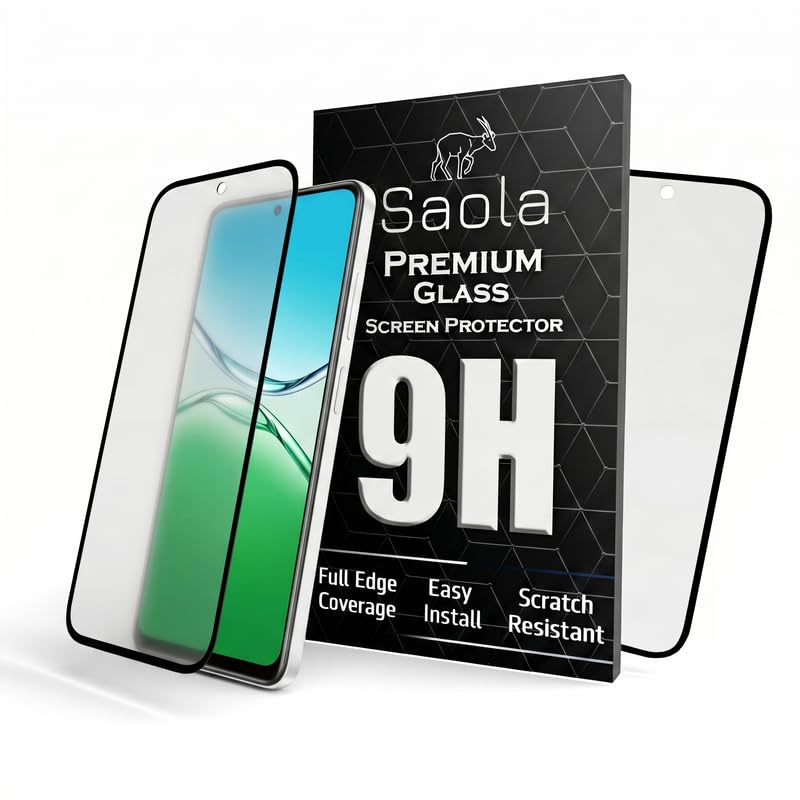 Image of Saola Anti-Glare Matte Screen Protector for OPPO A5 Pro 5G | Smooth Touch Finish, 9H Strength Glass, Full Coverage, Bubble-Free Installation Kit | Quick & Easy Application | Pack of 1