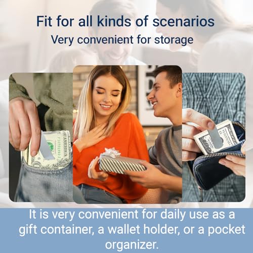 Slim Money Clips 24pcs Metal Money Clip Stainless Steel Money Clips Minimalist Wallet Clip Closure - Silver4