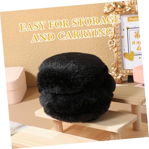 Cubre orejas POPETPOP para evitar el dolor por frío en invierno accesorio ajustable negro 3