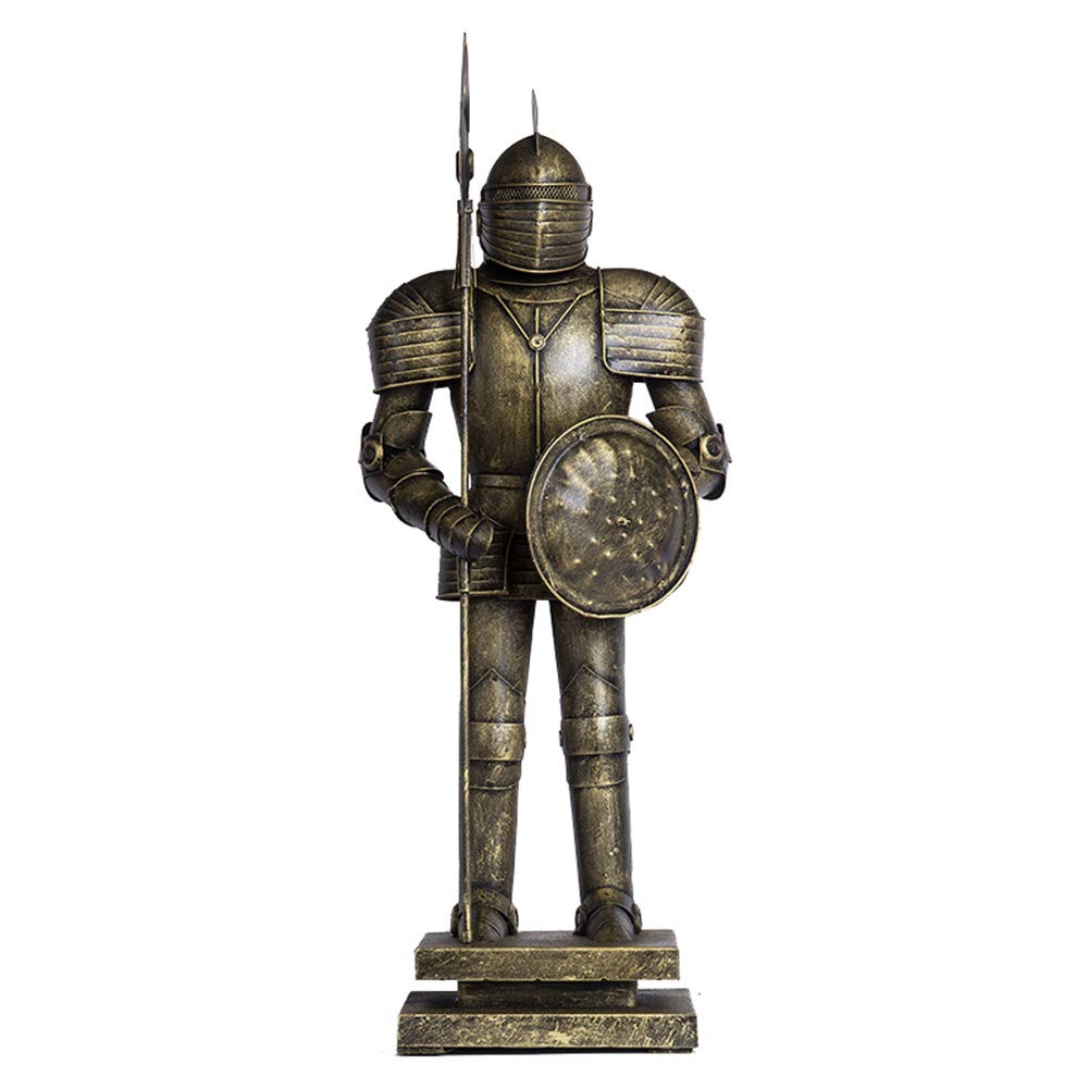Grecki hoplita statua wojownika, starożytny rzymski żołnierz wojownik rzymska statua rzeźba pulpit Vintage dekoracyjna statua prezent