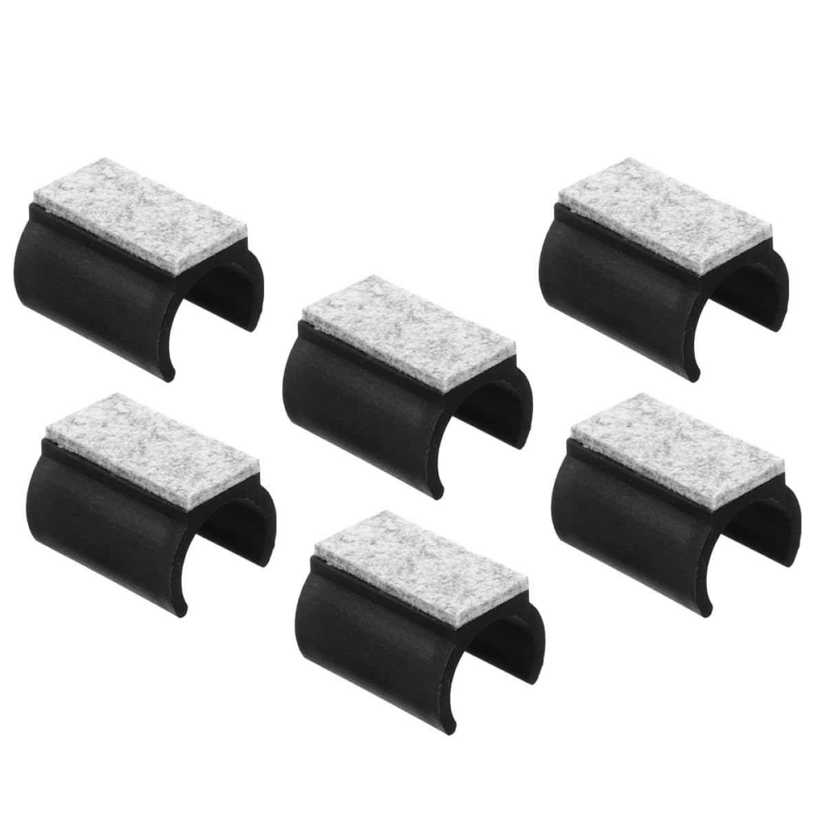 Almohadillas para patas de silla en U de fieltro 25mm, protectores de suelo para muebles