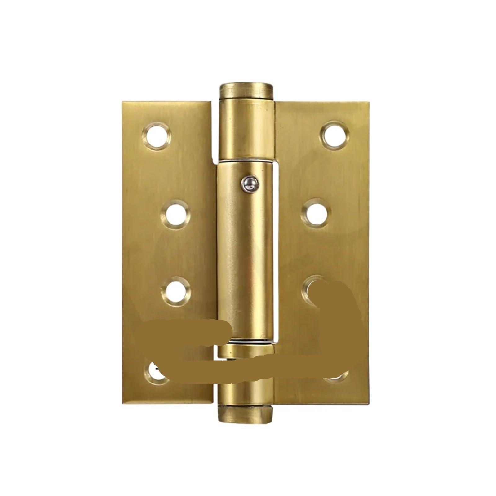 Kdhcvkz 4Inch-Gold 1Pcs Stainless Steel Spring Hinge 90° Hidden Door Hinge(4Inch-Gold)
