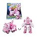 Super Wings Super Wings-EU720314-Transforming Vehicles Jett EU720314-Veicoli Transforming-Dizzy Superwings Salvataggio-Veicolo trasformabile in Robot, EU720314, 18 cm, Colore Rosa