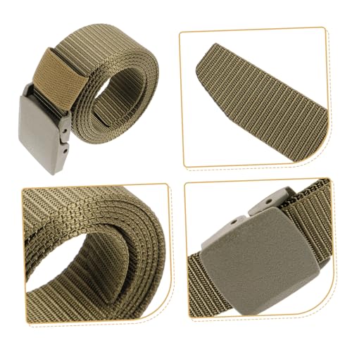 FRCOLOR Outdoor Utility Belt for Men Heavy Duty Belt for Hiking Camping Training Versatile Comfortable Canvas2
