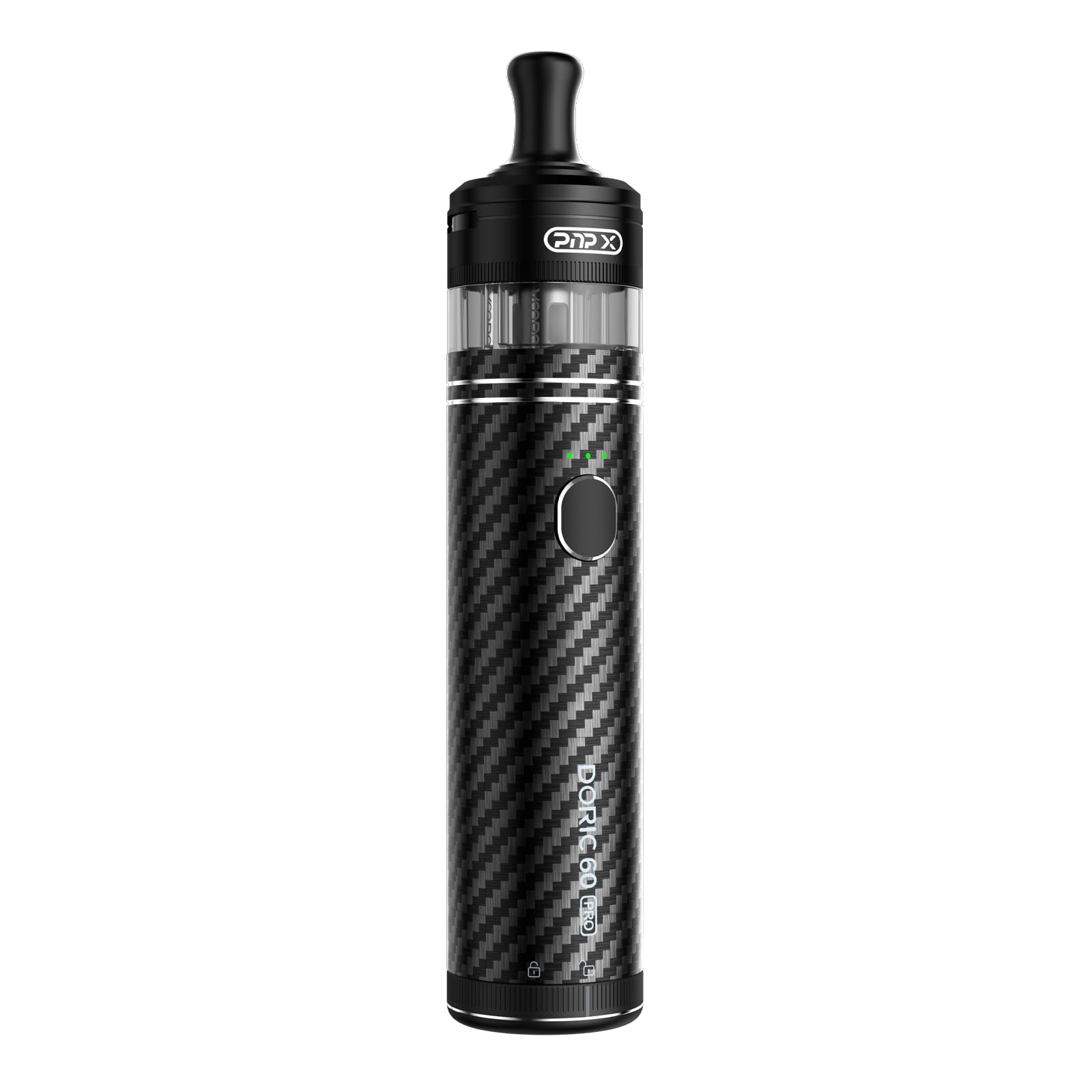 VOOPOO DORIC 60 PRO KIT 60W Pod Kit Built in 2500mAh Battery 5ml Tank  Capacity with One DORIC 60 PRO Cartridge PNP X (No Nicotine, No E Liquid)  (Carbon Fiber Black) :
