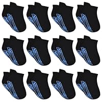 HYCLES Toddler Grip Ankle Socks, Non Slip Baby Sock Anti-Slip Kid Socks for Boys Girls 3-5T