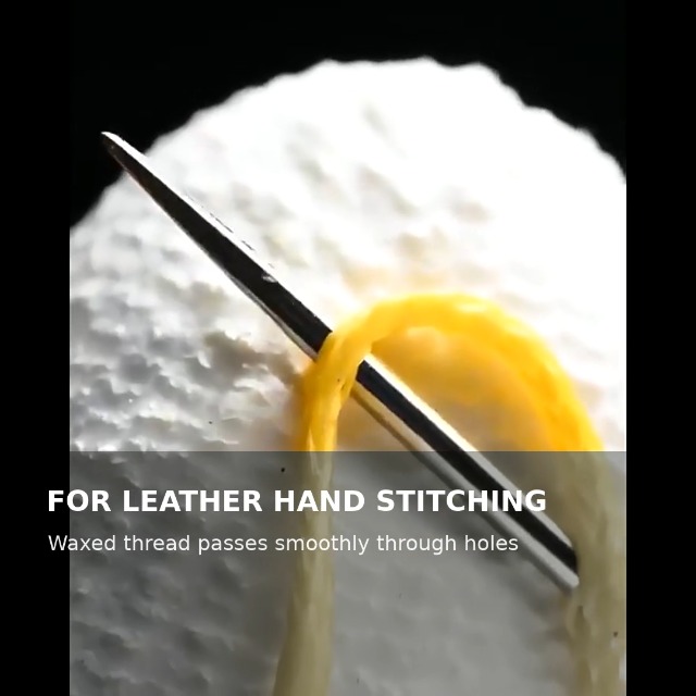 Hilo encerado 1.2 mm para coser cuero, 147 yardas miniatura 7